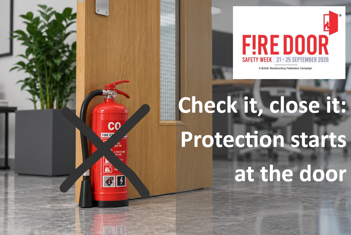 fire door propped open